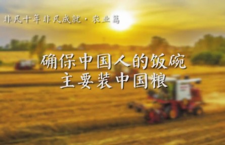 《非凡十年非凡成就》之農業(yè)篇：確保中國人的飯碗主要裝中國糧